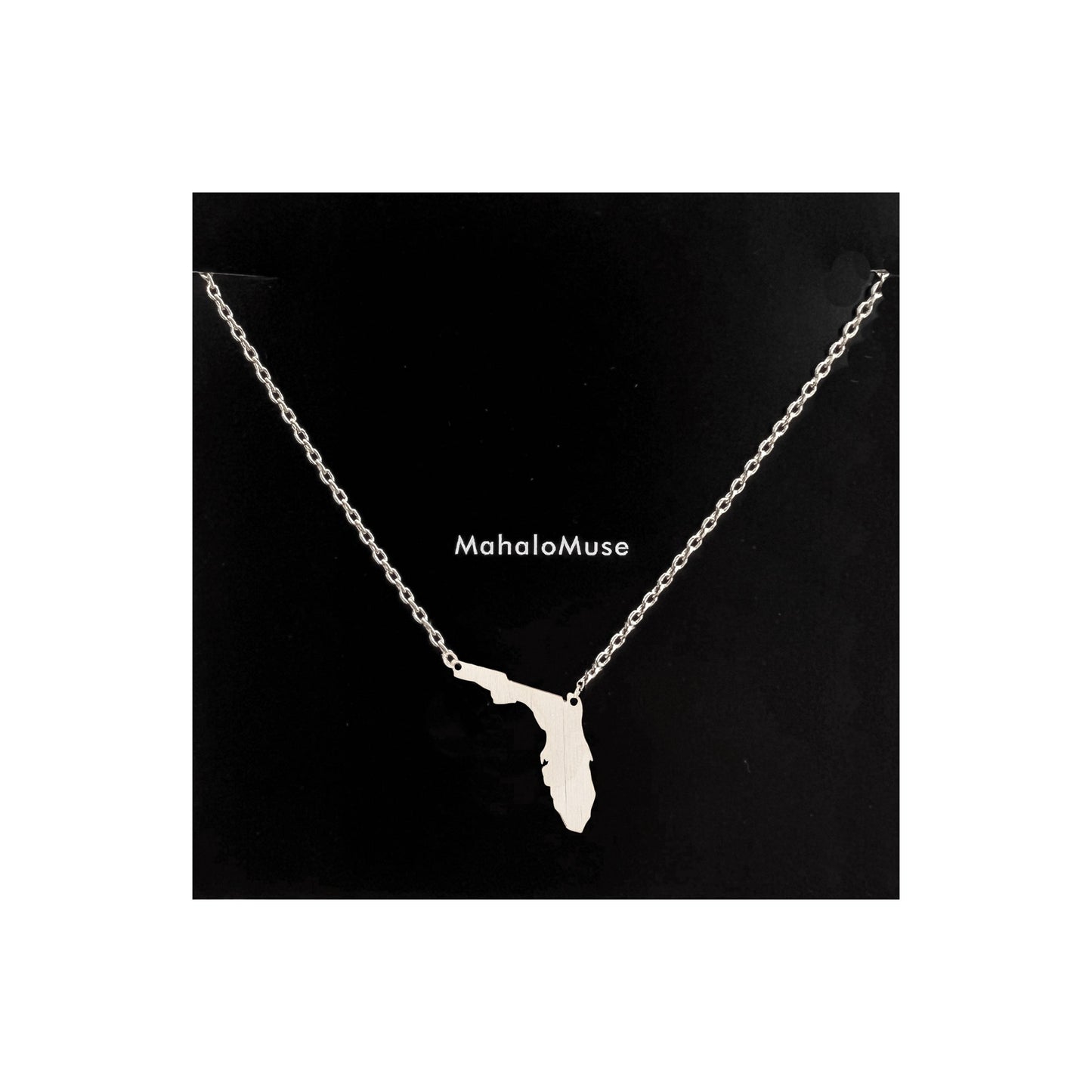 Florida State Map Necklace