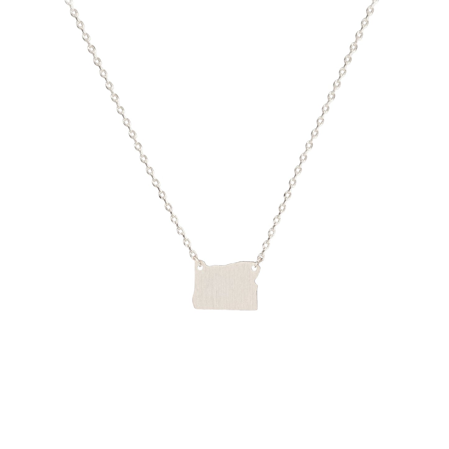 Oregon State Map Necklace