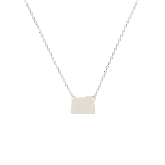 Oregon State Map Necklace