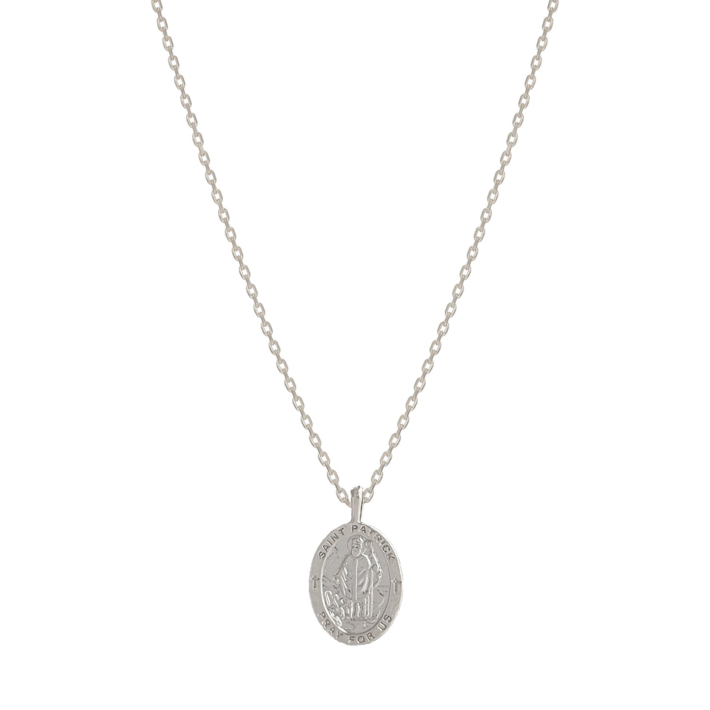 Medallion Pray For Us St Patrick Necklace