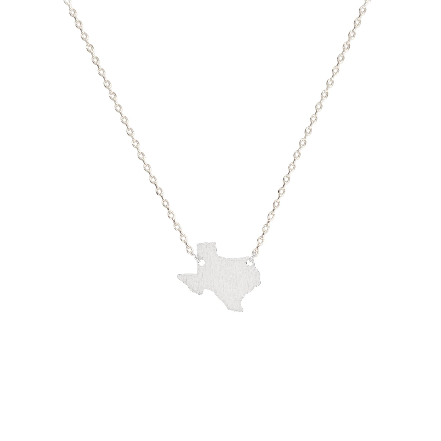 Texas State Map Necklace