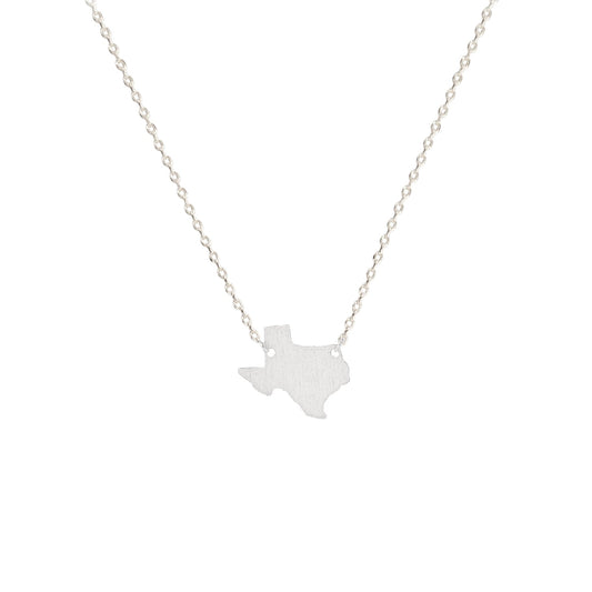Texas State Map Necklace