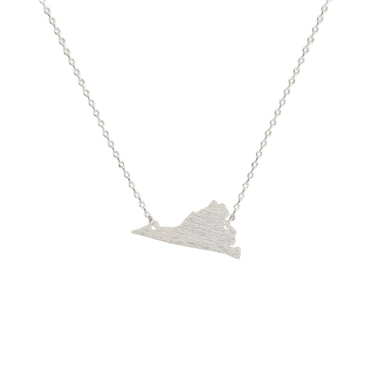 Virginia State Map Necklace