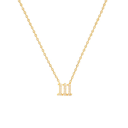 Angel Number Cubic Zirconia Necklace