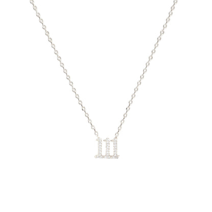 Angel Number Cubic Zirconia Necklace