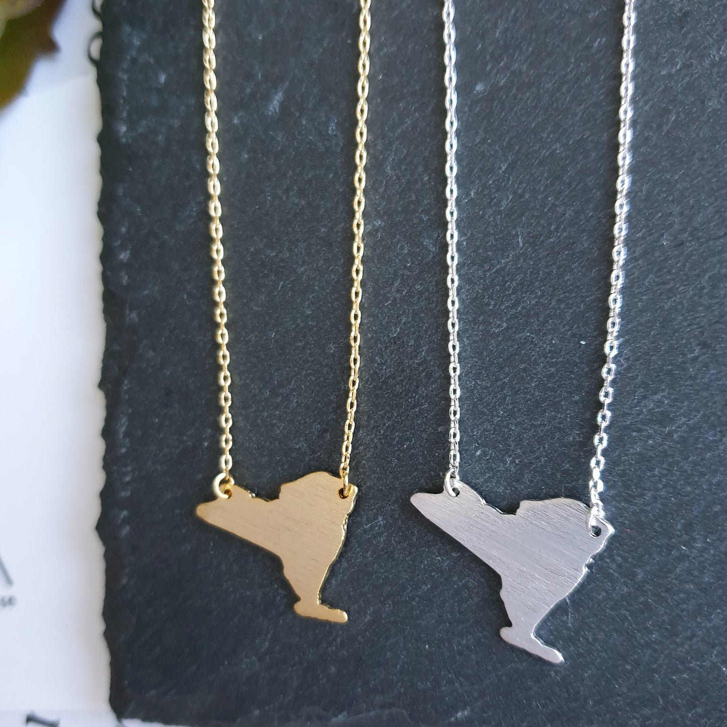 New York State Map Necklace