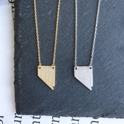 Nevada State Map Necklace