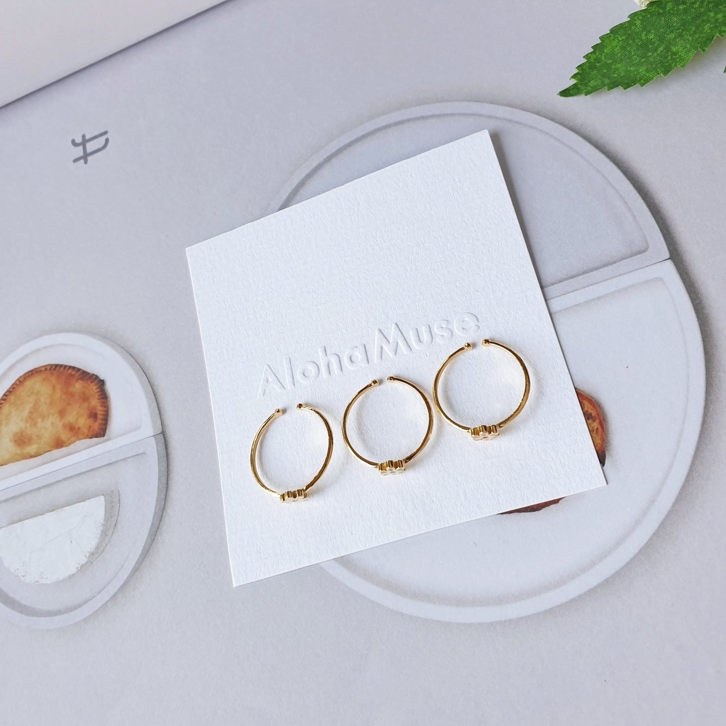 Tiny Color Flower Daisy Cute Ring adjustable