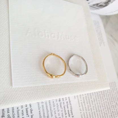 Flower Tulip Rose Adjustable Open Ring