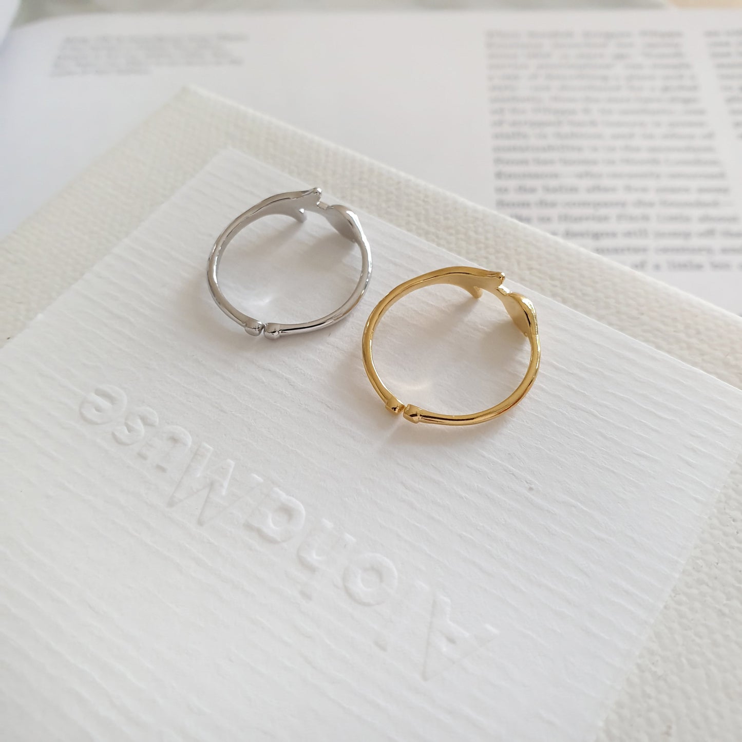 Flower Tulip Rose Adjustable Open Ring