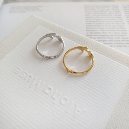 Flower Tulip Rose Adjustable Open Ring