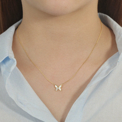 Butterfly Opal Shell Multi Necklace