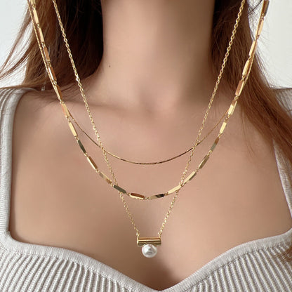 Freshwater Pearl Bar Necklace