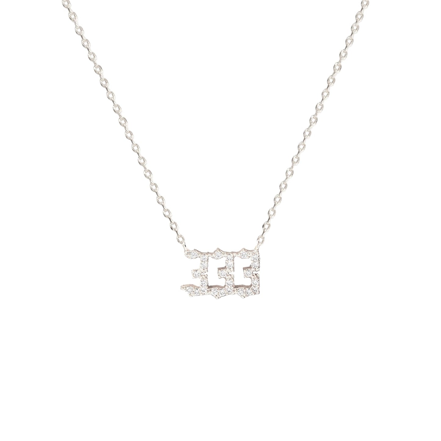 Angel Number Cubic Zirconia Necklace