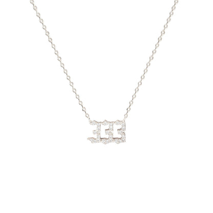 Angel Number Cubic Zirconia Necklace