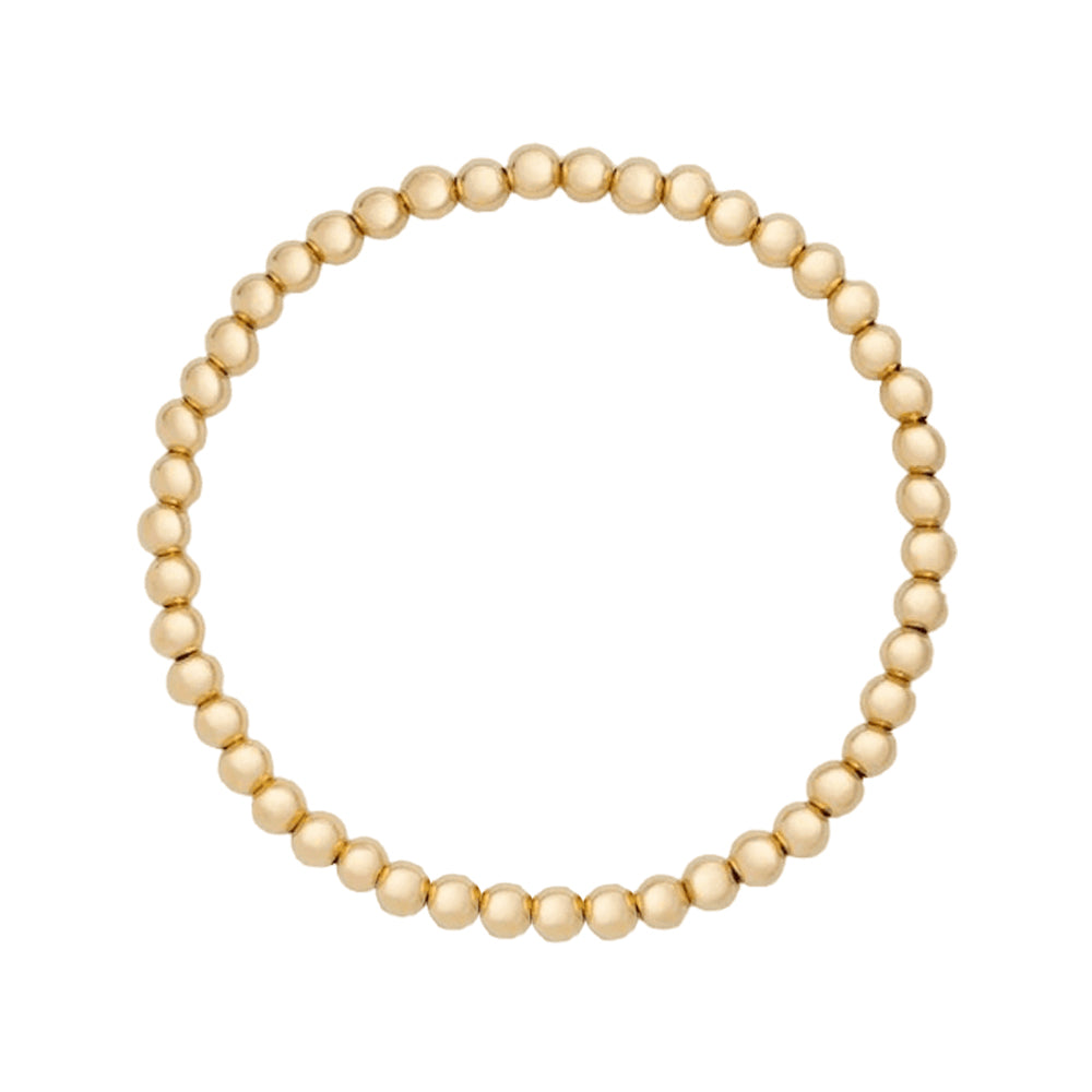 Gold Filled Beaded Bracelet 4mm