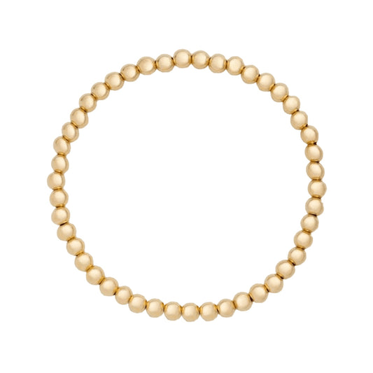 Gold Filled Beaded Bracelet 4mm