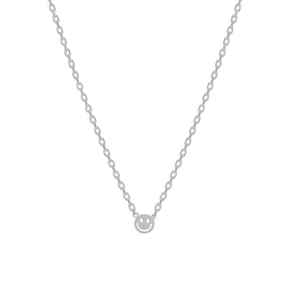 Smiley Face Necklace 18K Gold Dipped Necklace