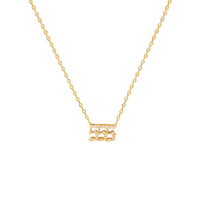 Angel Number Cubic Zirconia Necklace