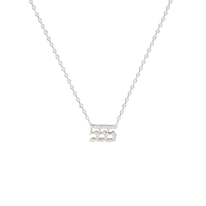Angel Number Cubic Zirconia Necklace
