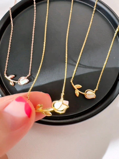 Opal Tulip Wrap Necklace