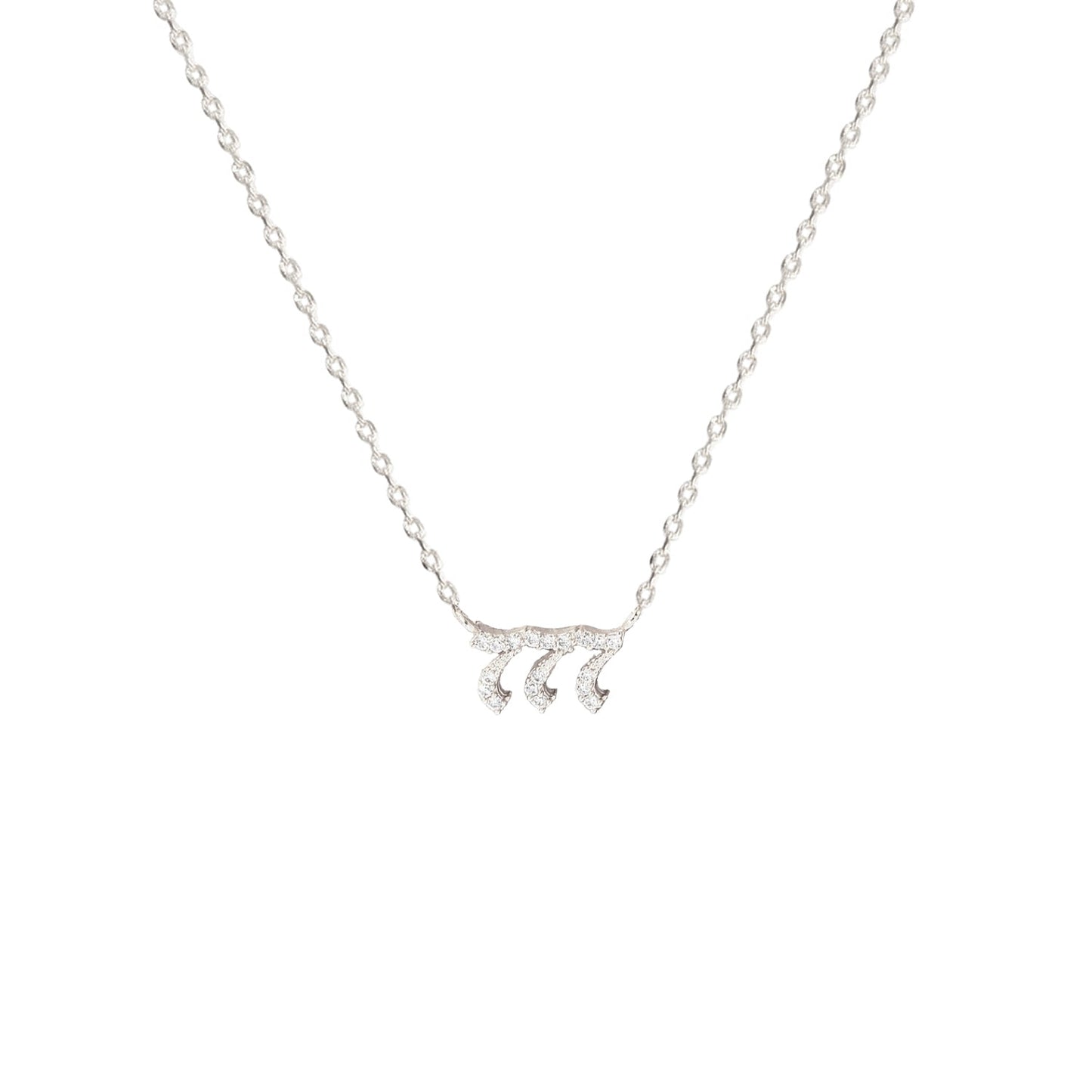 Angel Number Cubic Zirconia Necklace