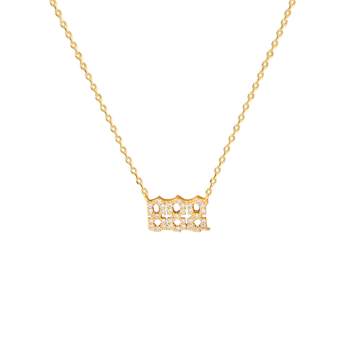 Angel Number Cubic Zirconia Necklace