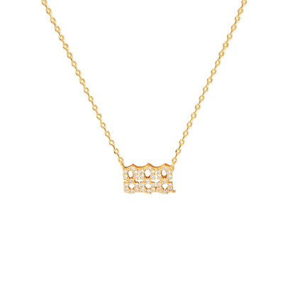 Angel Number Cubic Zirconia Necklace