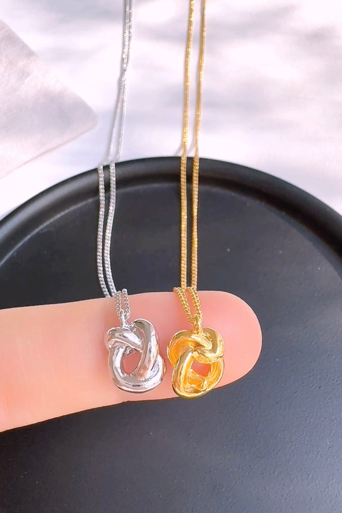 Love Knot Infinity Necklace