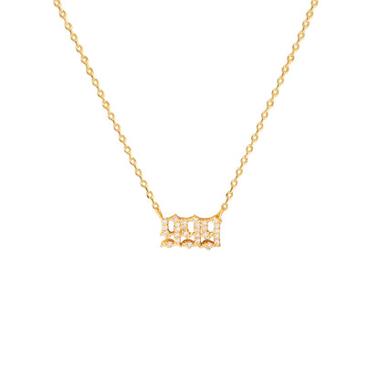 Angel Number Cubic Zirconia Necklace