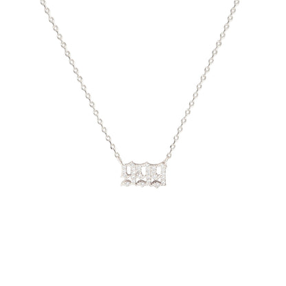 Angel Number Cubic Zirconia Necklace