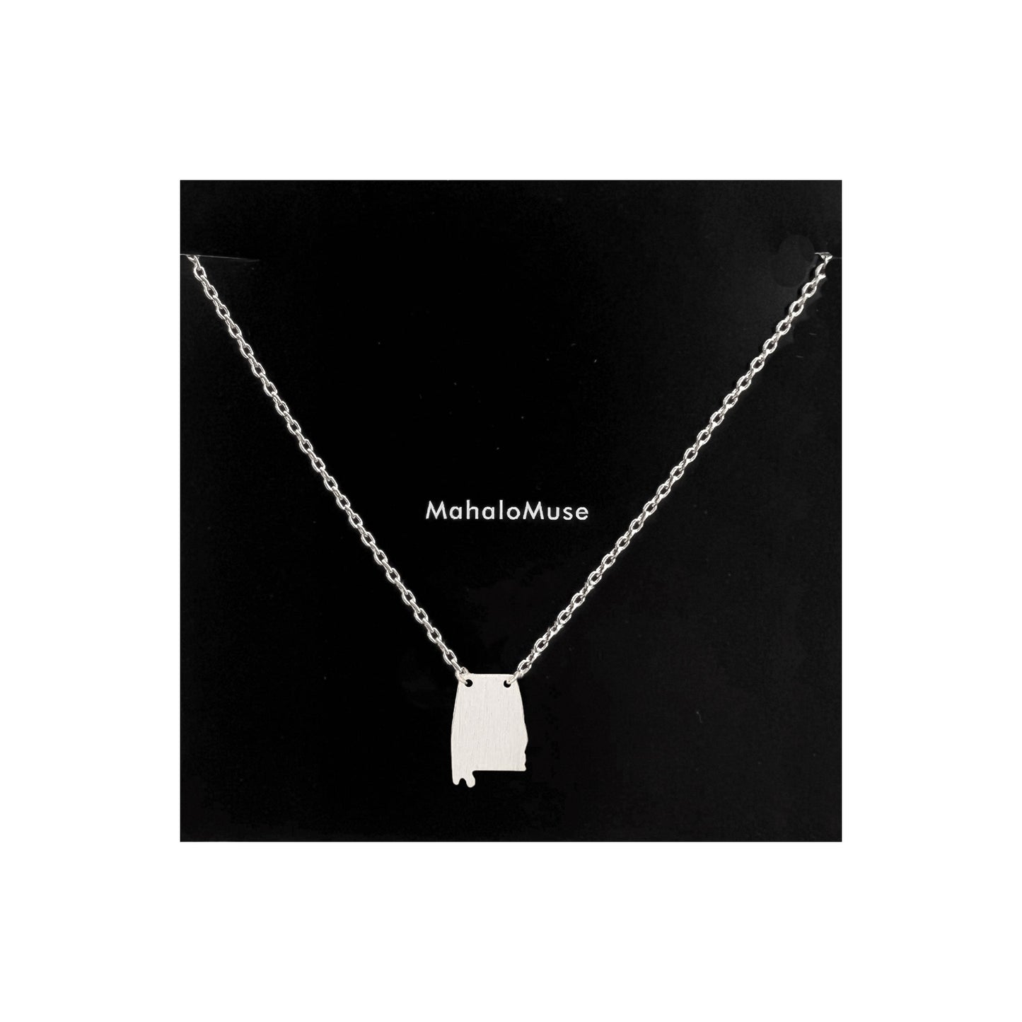 Alabama State Map Necklace