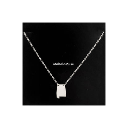 Alabama State Map Necklace