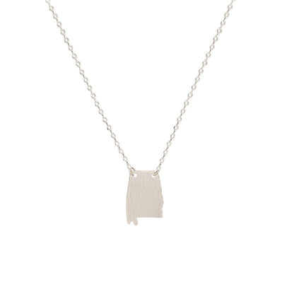 Alabama State Map Necklace