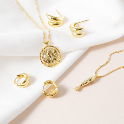 Fish Long Pendant Necklace