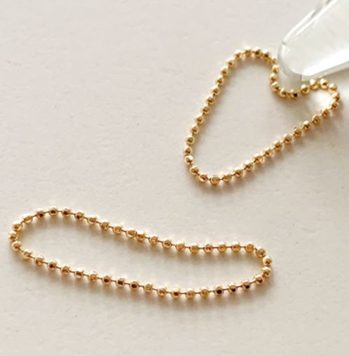 Gold Filled 1.5mm Ball Beaded Flexible Soft Ring