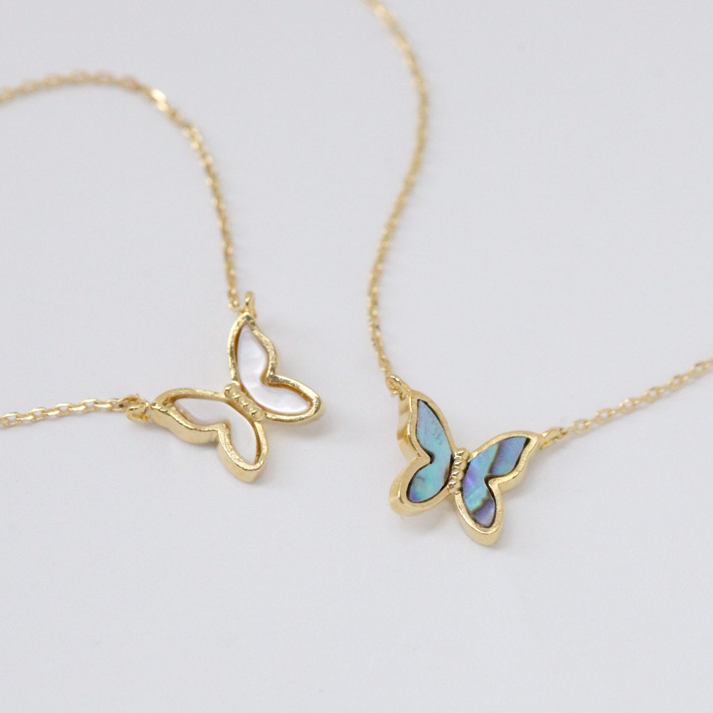 Butterfly Opal Shell Multi Necklace