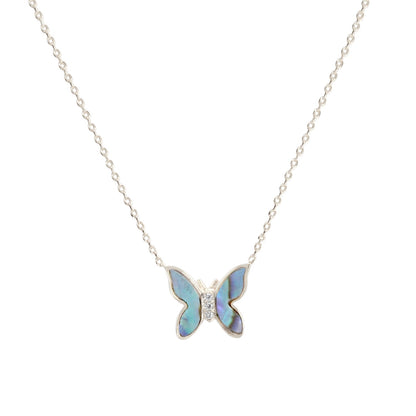 Butterfly Opal Shell Multi Necklace