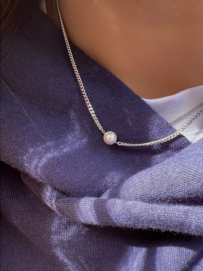 Freshwater Pearl Vine Chain Choker Necklace