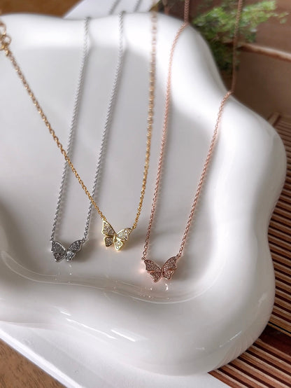 Butterfly Cubic Zirconia 925 Necklace