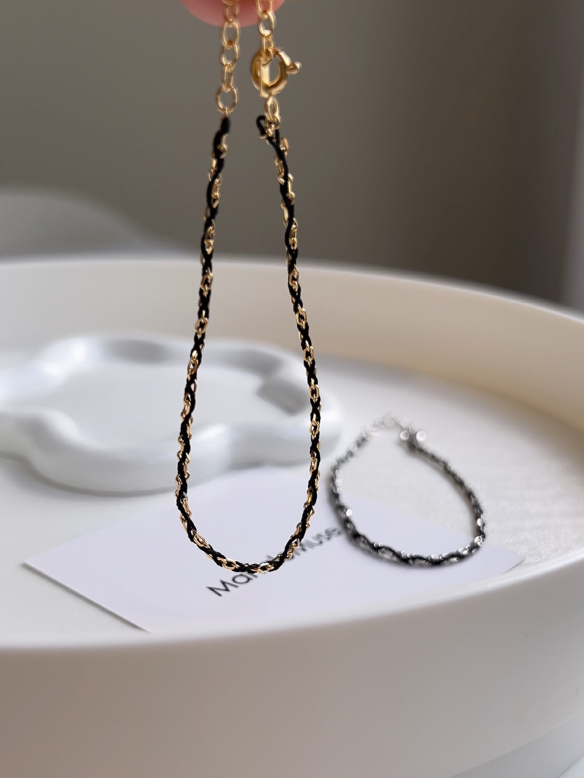 Color Thread 925 Silver Chain Bracelet