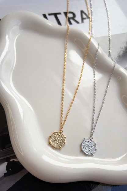Medallion 72 Coin Disc Long Necklace
