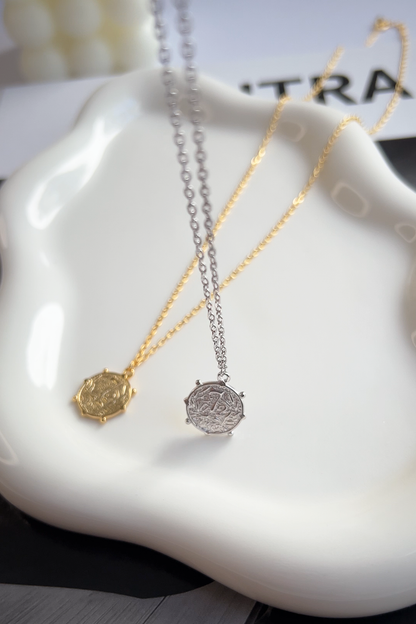 Medallion 72 Coin Disc Long Necklace