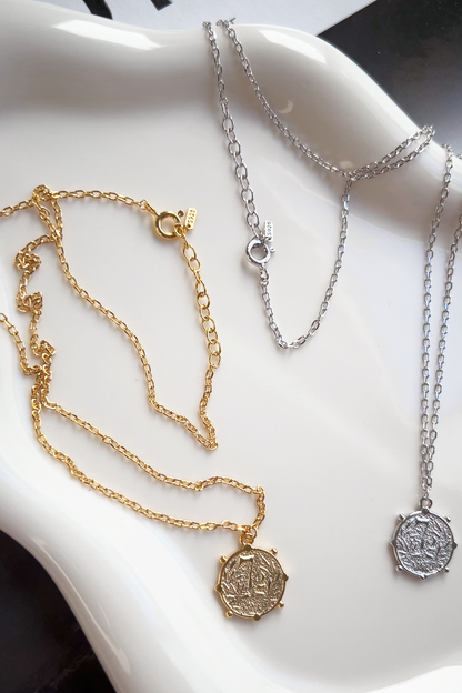 Medallion 72 Coin Disc Long Necklace