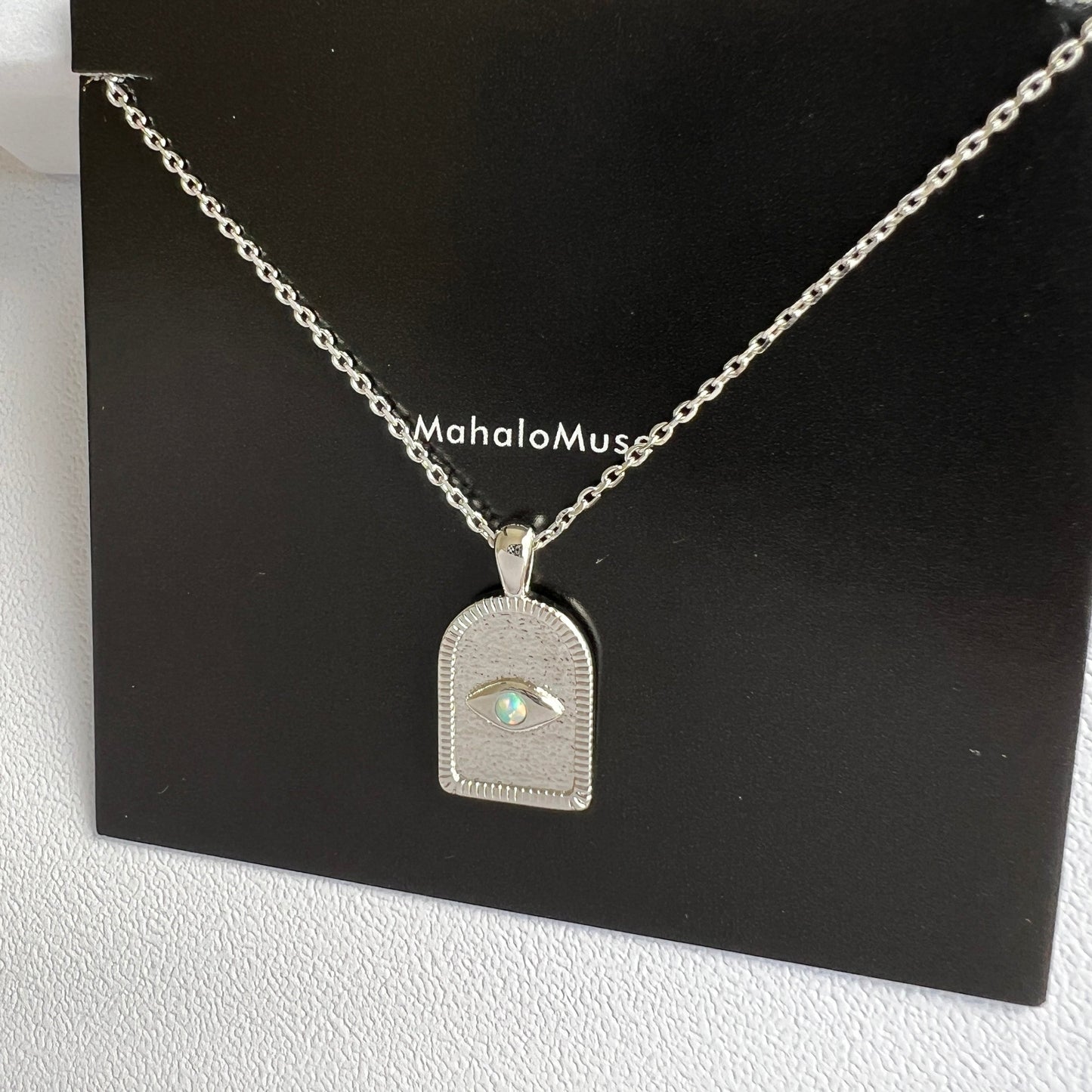 Arch Dorm Hamsa Eye Charm Necklace