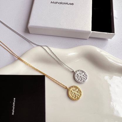 Medallion Pray For Us St Francis Necklace