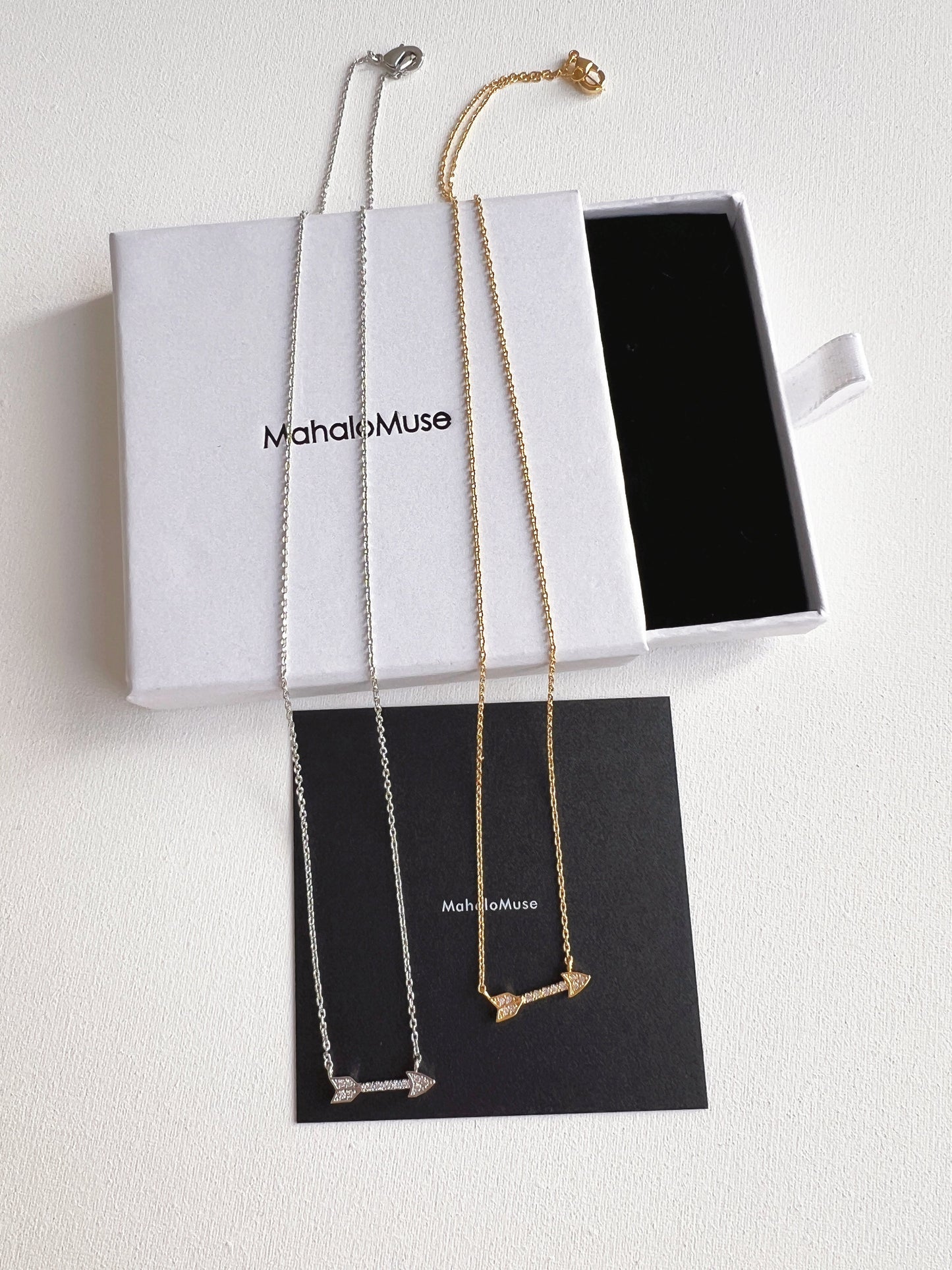 Arrow Cubic Zirconia Pendant Necklace