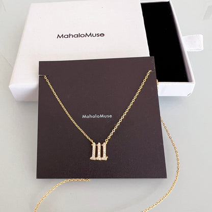 Angel Number Cubic Zirconia Necklace