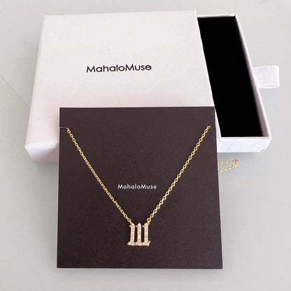 Angel Number Cubic Zirconia Necklace