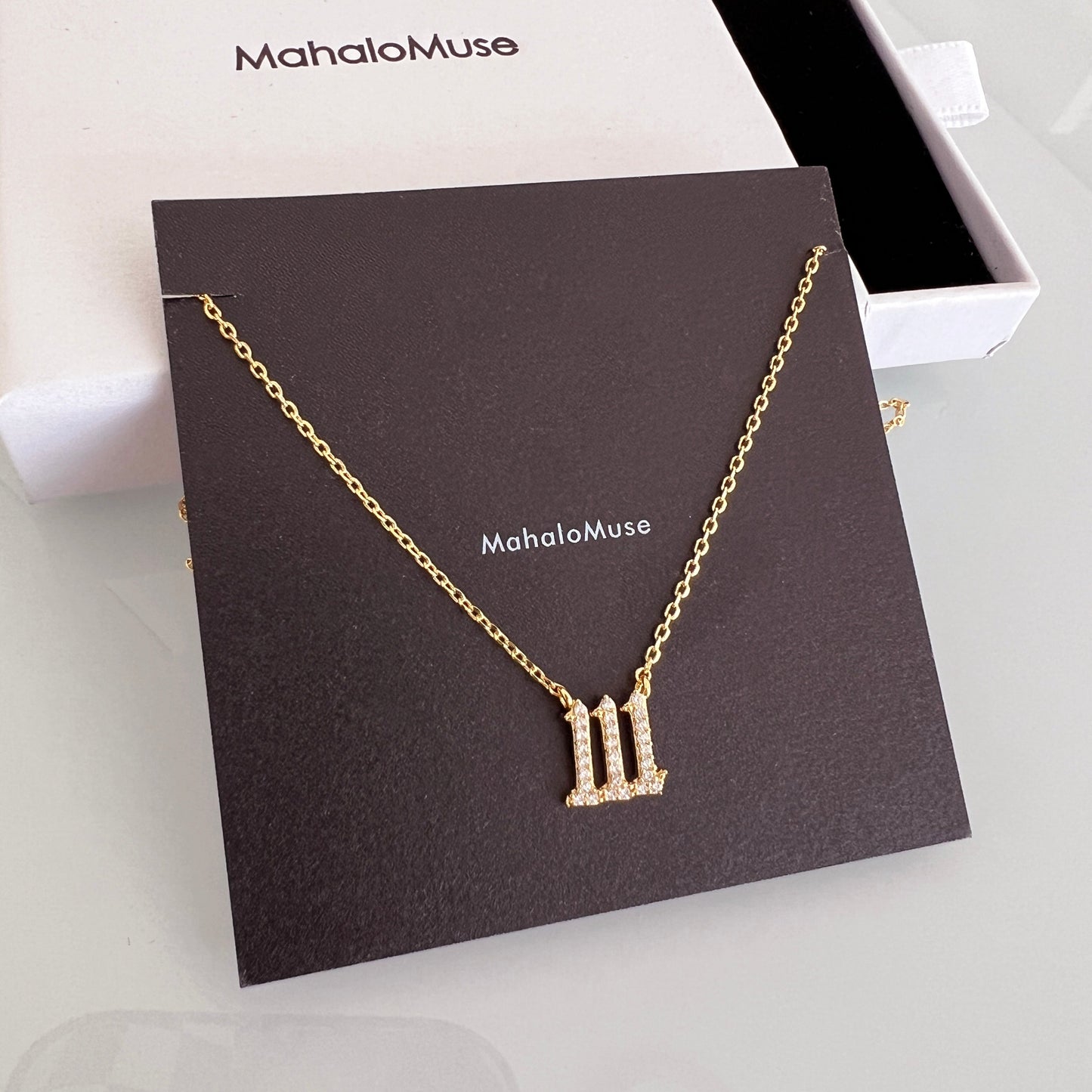 Angel Number Cubic Zirconia Necklace